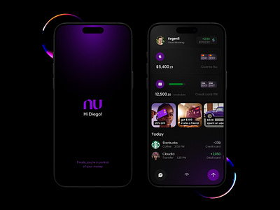 Nubank App app app design banking app branding concept design fintech home mobile nu nu bank app nubank payment ui