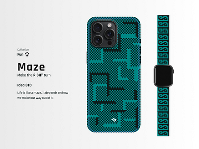 Make the RIGHT turn apple watch band design graphic design iphone case design pitaka