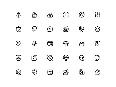 Stroke Icons ⚡ figma free icon graphics design icon icon design icon pack icon set iconography illustration interface stroke icon ui ux vector web app