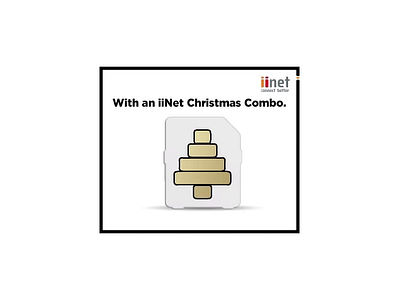 iiNet - Christmas animate animation banner motion design