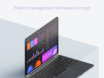 SAAS: Project management software concept analytic app app design clean cool design dark mood dashboard design minimal minimal design product saas trending design typography ui ui design ux ux design website website design