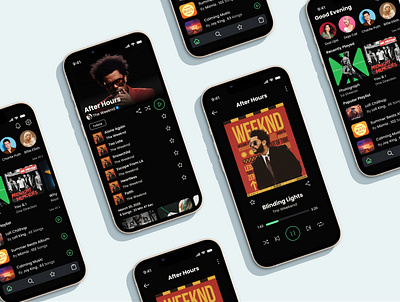 Rhythmic - Music Player App branding graphic design ui