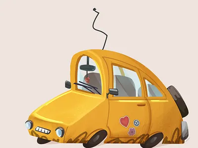 My dream car car illustration visdev
