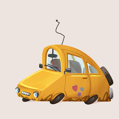 My dream car car illustration visdev