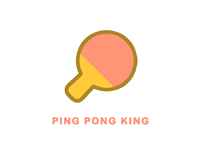 Icon Design - Ping Pong King graphic design icon icon design illustration logo logo design ui vector