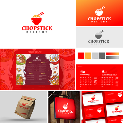 Chopstick Delight Logo Design adobe illustrator brand identity brand identity design branding branding design chopstick chopstick logo combination logo graphic design icon logo logo brand identity logo design logo designer mrdgraphic noodles noodles logo restaurant restaurant logo visual identity