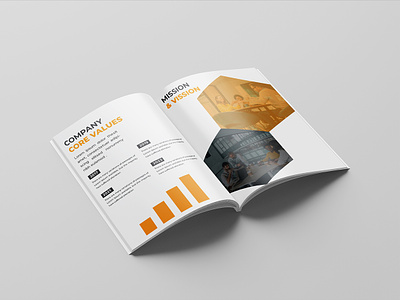 Company Profile Design agency banner book branding brochures business clean company profile corporate creative work design flyer graphic design office page