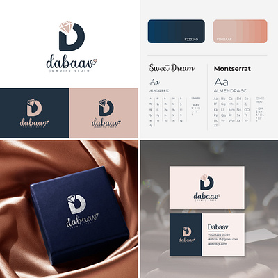 Dabaav Jewelry store logo Design brand design brand identity branding design graphic design icon illustration jewelry jewelry logo jewelry store logo logoinspirations mrdgraphic ui ux vector visual identity