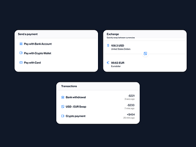 Paystarr - card components cards components design finance fintecg payment product design ui ux