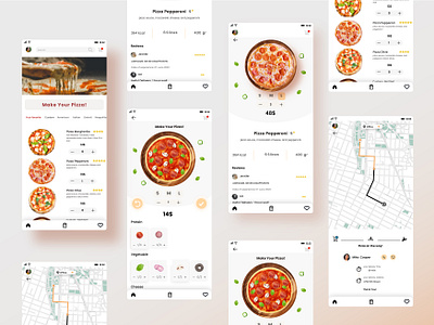Pizza Delivery Mobile App| UI Design app design colorful design creative design design design idea food food app foodtech graphic design interactiondesign iran mobile app mobileappdesign pizz app pizza ui uipatterns uiux user experience user interface