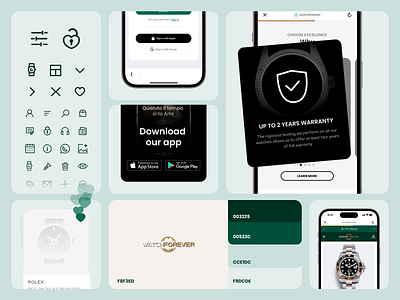 Watch Forever - Rebranding UI/UX animated animation app design e commerce interaction motion graphics site ui watch