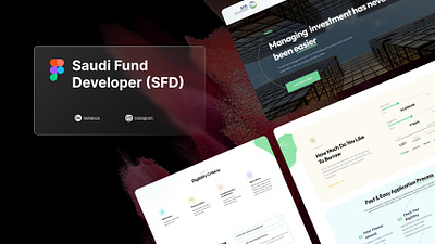 Saudi Arabia Fund Developer Web Application app dashboard design finance icon illustration landingpage loan logo ui ux uxui