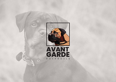 Logo Branding - AVANT GARDE branding concept design dog training institute flat illustration logo logo design mascot logo minimalist udarts udarts dubai vector