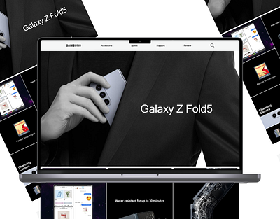 Redesign Samsung Landing Page app design branding figma mobile samsung ui ux website