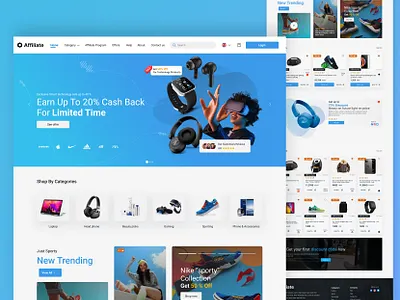 E-commerce animat e commerce ui website