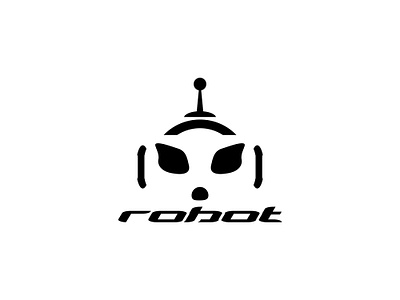 Robot bot branding cyber design digital game graphic design illustration logo machine modern monochrome motion graphics robot robotic technology ui vector