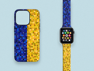 Ukraine - iPhone Case & Watch Band Pitaka apple apple watch band behance branding case create design dribbble figma graphic design iphone logo pitaka strap ukraine