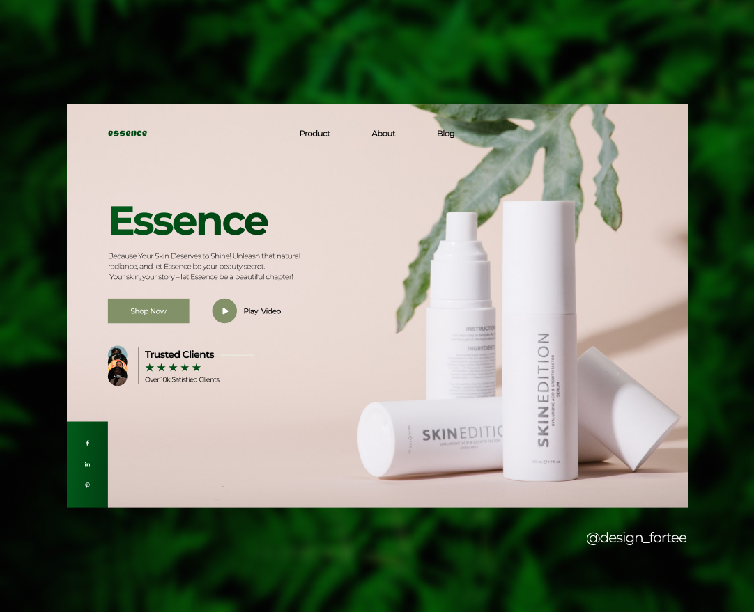 Essence Skin Care Brand by Faith Oya on Dribbble