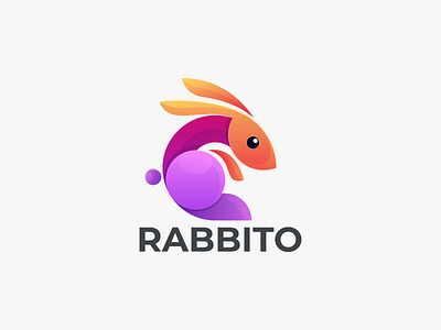 RABBITO branding design graphic design icon logo rabbit coloring rabbit design graphic rabbit design logo rabbit icon rabbito logo