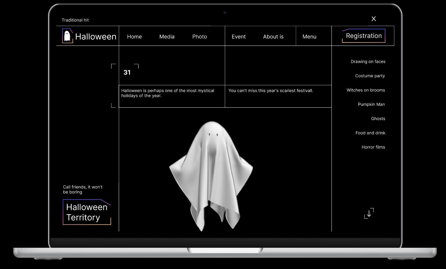 halloween-event-site-by-on-dribbble