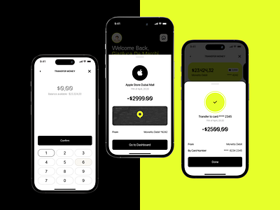 Monetto — App Design. Money Transfer & Confirmation Screen app application application design bank banking finance app fintech mobile app mobile application ui ux