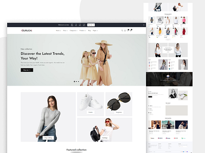 Fashion Website clean colors design fashion landing page overlapping pastel photography shopify thumbnail typography ui ux vibrant website