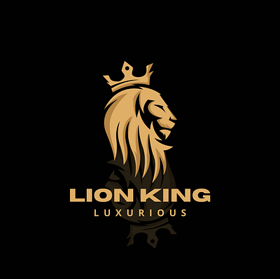 Simple lion logo design graphic design logo