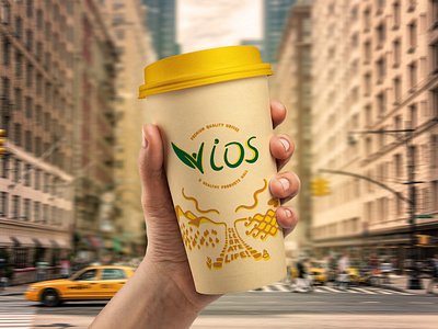 VIOS branding cafe celebrate coffee food graphic design healthy life vegan vios