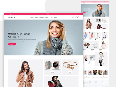 Fashion Web template Figma by Md Rimon Ali on Dribbble