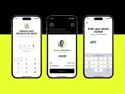 Monetto — App Design. Random Screens app app design application bank banking app clean design finance finance app fintech minimal mobile app ui ux