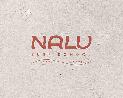Brand Identity Design for NALU surf school branding graphic design logo