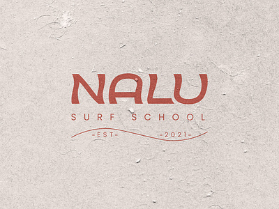 Brand Identity Design for NALU surf school branding graphic design logo