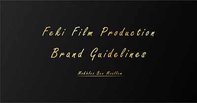 Brand Identity Design - Audiovisual Production Agency brand brand guidelines brand identity branding design graphic design logo