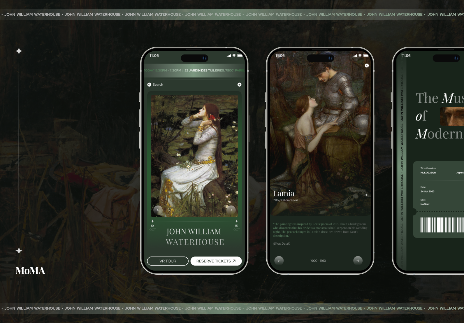 Concept UI: Art Exhibition art branding gradient graphic graphic design illustration pattern ui ux