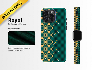 🏅 Placed 2nd in the contest - Pitaka Playoff apple watch band design contest graphic design iphone case design pitaka playoff
