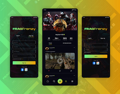 Frag Frenzy App Design app app design design graphic design ui uiux website