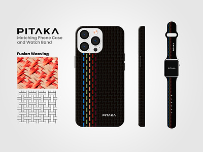 PITAKA: Apple iPhone and Apple Watch Matching Case best design best iphone case bilawal designer bilawal hassan design contest iphone iphone 15 pro max iphone case iphone case contest pitaka