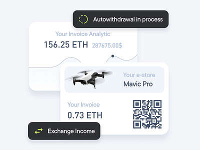 Crypto Invoice Generator design interface minimal ui