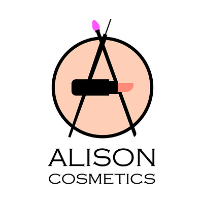 Logo Design - Alison Cosmetics branding cosmetics logo graphic design logo logo design mockup