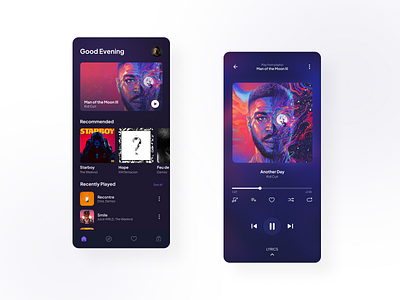 Music - Mobile App app application branding design music music app streaming streaming app ui uidesign ux uxdesign
