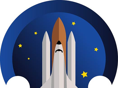 Space Logo graphic design logo logodesign rocket space vector