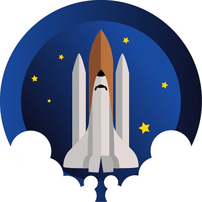 Space Logo graphic design logo logodesign rocket space vector