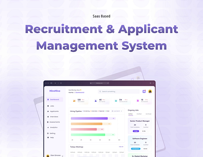 Recruitment Management System SaaS App design saas ui ux web app