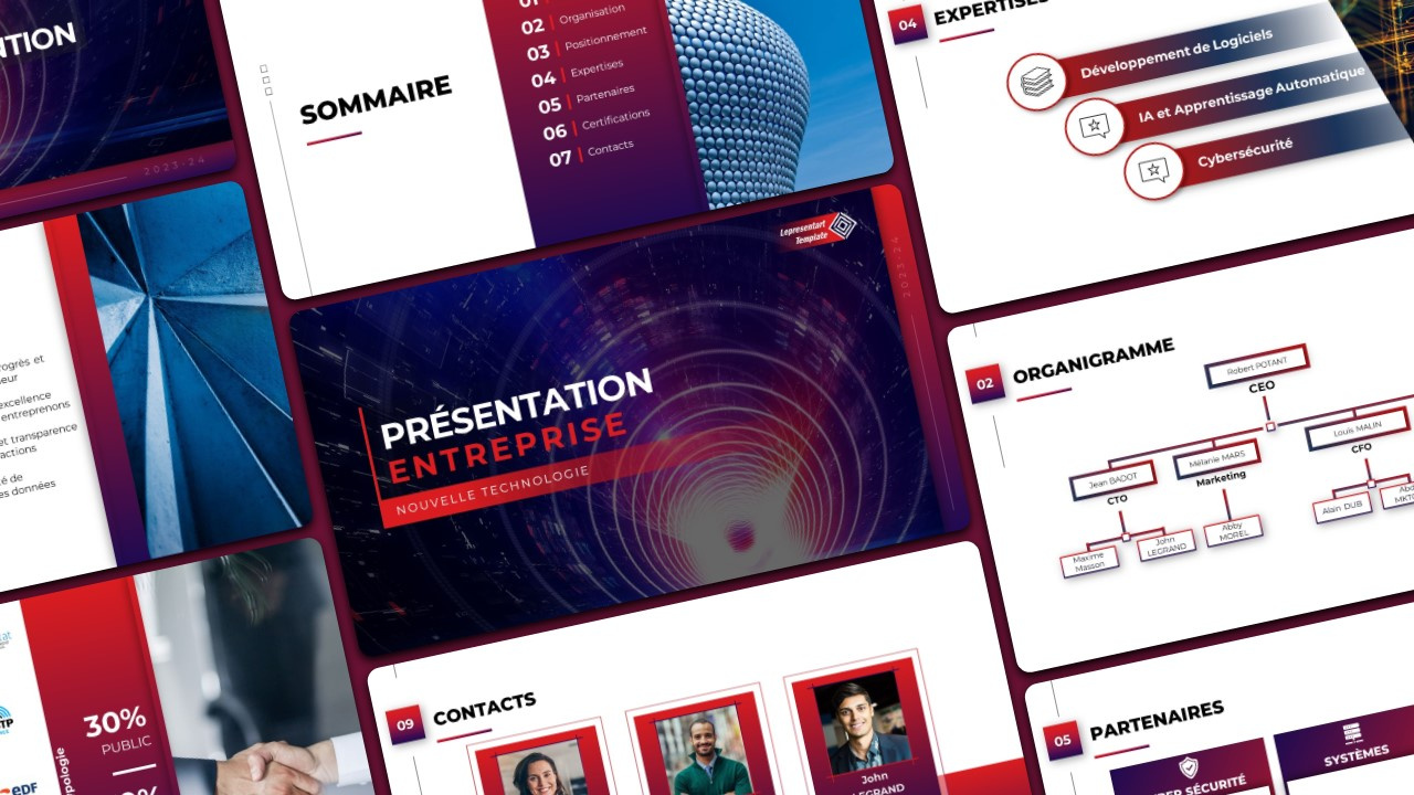 Corporate template PPT by Ahmed BERRADA on Dribbble