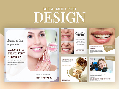 Doctor & dental care social media post design graphic design media kit post social media