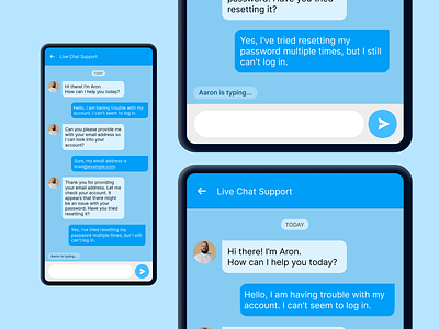 Chat UI chat customer support chat dailyui design messenger uiux