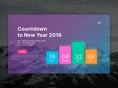 Countdown UI Screen coundown figma neon effect ui uiux design user experience user interface ux web design website