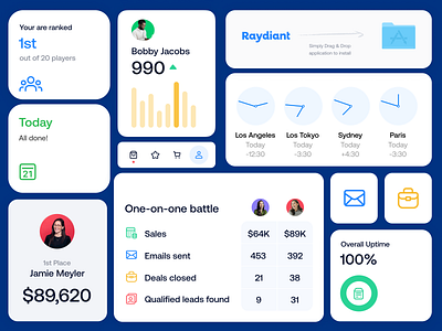 Hoopla — Product Design. Interface Widgets app design clean dashboard design interface minimal product design ui ux web design widgets