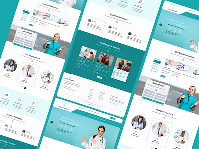 HealthCare webSite graphic design logo ui