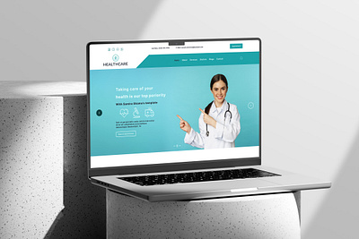 HealthCare webSite graphic design logo ui